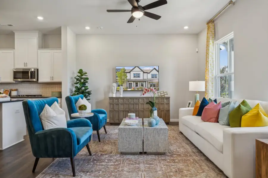 Furnished interior view inside a new home in Ridge at Sugar Creek, Indian Land (Image 13).