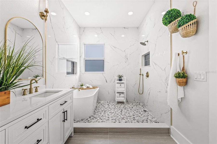 Furnished interior view inside a new home in , St. Petersburg (Image 16).