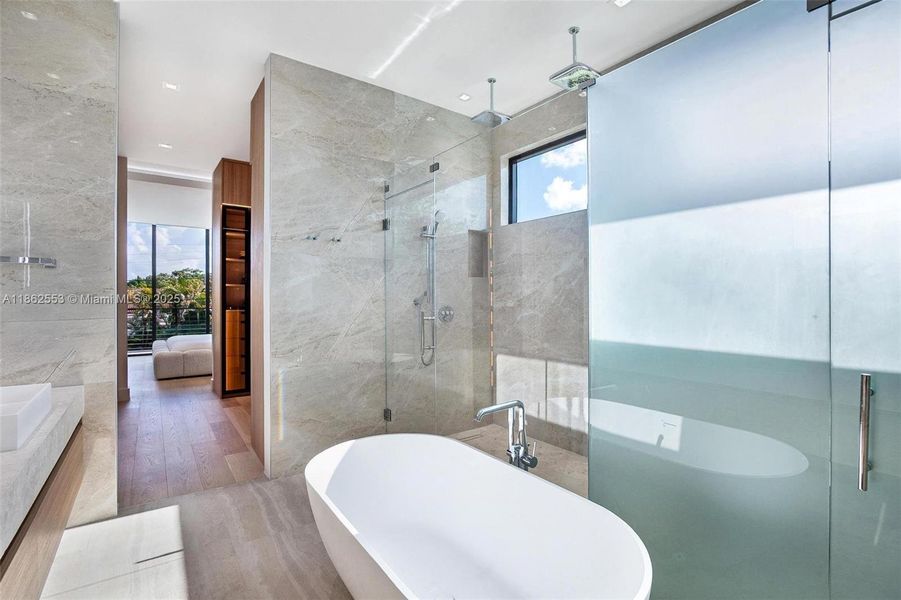 Furnished interior view inside a new home in , Miami (Image 22).