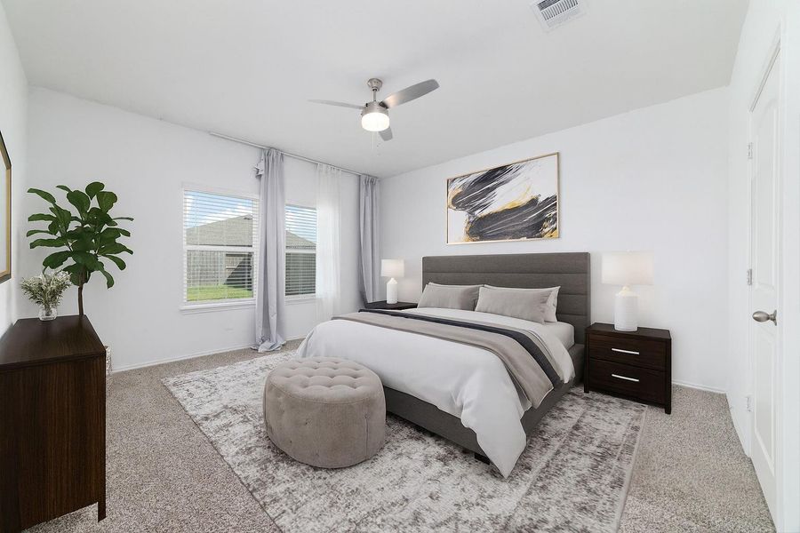 Furnished interior view inside a new home in Sunterra, Katy (Image 4).