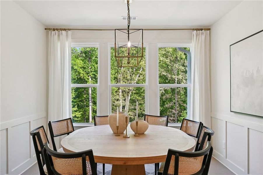 Furnished interior view inside a new home in Fireside Farms, Dawsonville (Image 18).