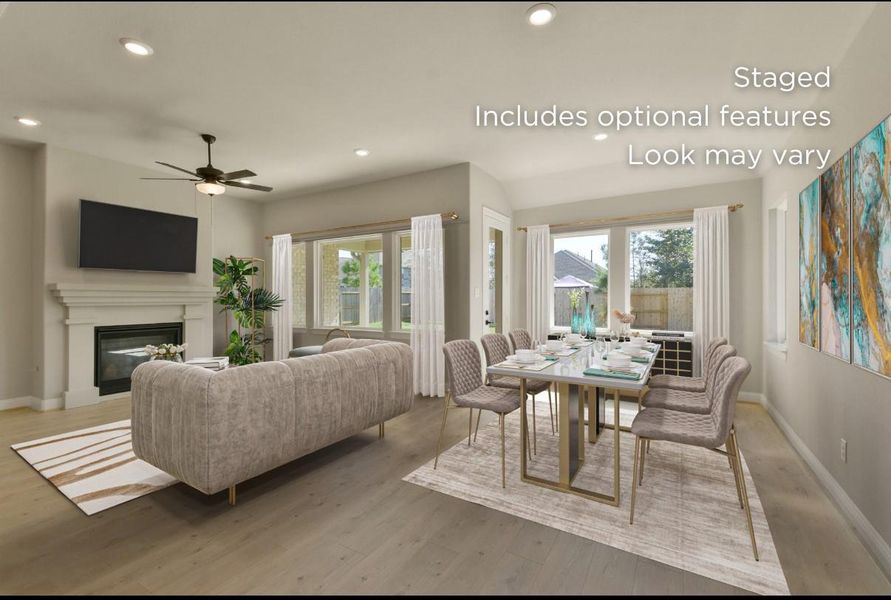 Furnished interior view inside a new home in WILDTREE 50', Montgomery (Image 6).