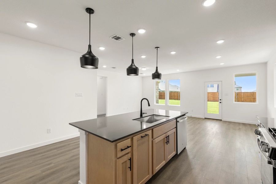 Open Kitchen-Living-Dining Room featuring the Foundry Collection Open Kitchen-Living-Dining Room featuring the Foundry Collection