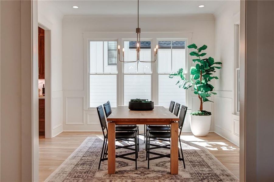 Furnished interior view inside a new home in , Atlanta (Image 40).
