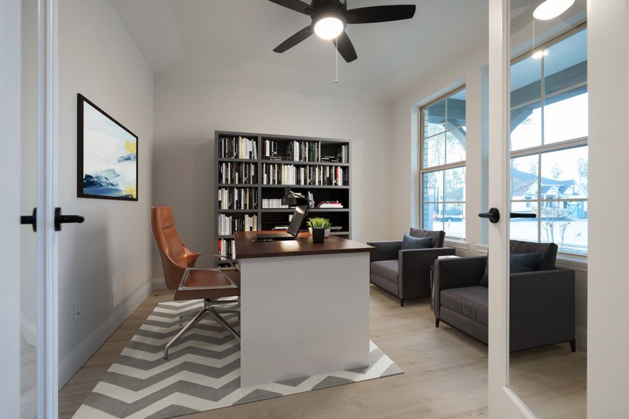 Representative furnished interior of a home built from the Lockhart by Beazer Homes in Valencia, Manvel (Image 6).