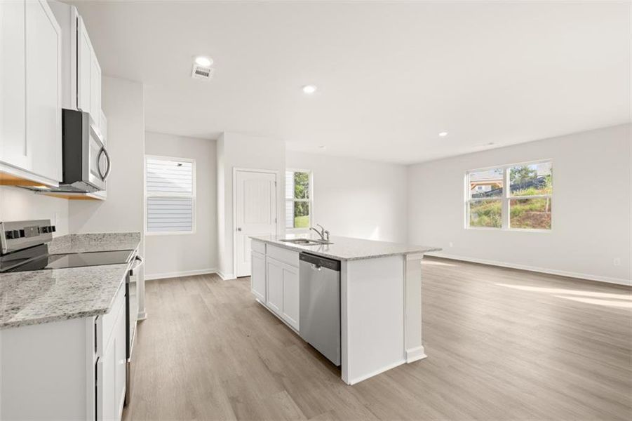 Furnished interior view inside a new home in Pointe Park, Union City (Image 7).