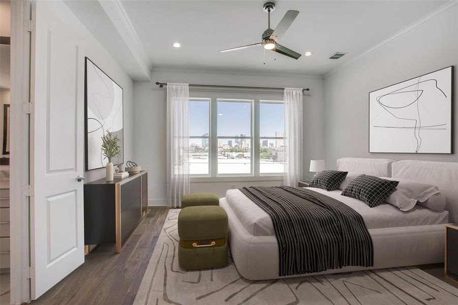 Image of actual unit. Virtually staged to show use of space.