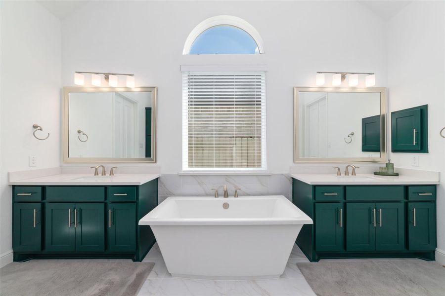 Furnished interior view inside a new home in Pomona 70' - Section 27, Manvel (Image 30).