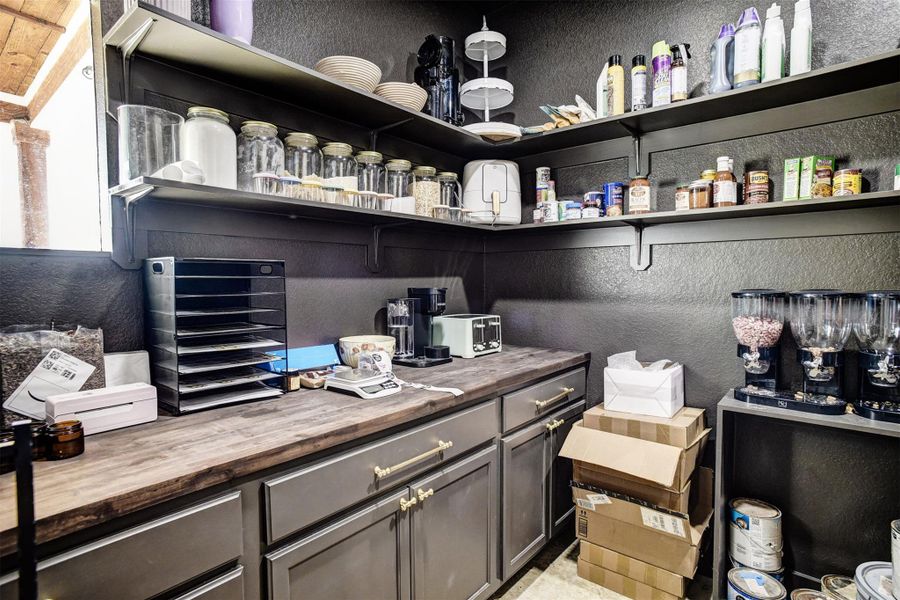 Walk-in pantry, great storage.
