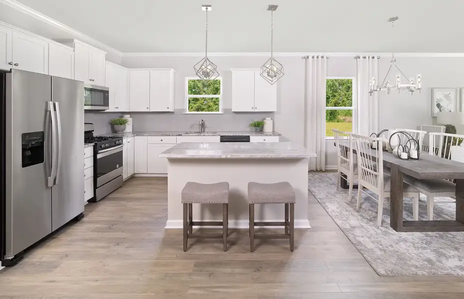 Furnished interior view inside a new home in Crescent Cove, Myrtle Beach (Image 10).
