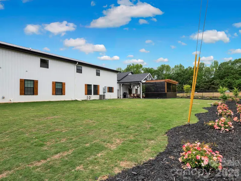 Exterior details and patio area of a home in , Clover (Image 3).