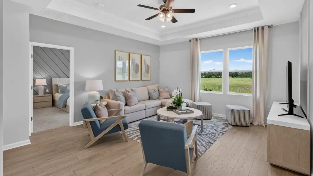 Furnished interior view inside a new home in Bridle Creek, Jacksonville (Image 14).
