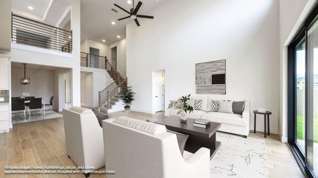 Furnished interior view inside a new home in Easton Park, Austin (Image 8).