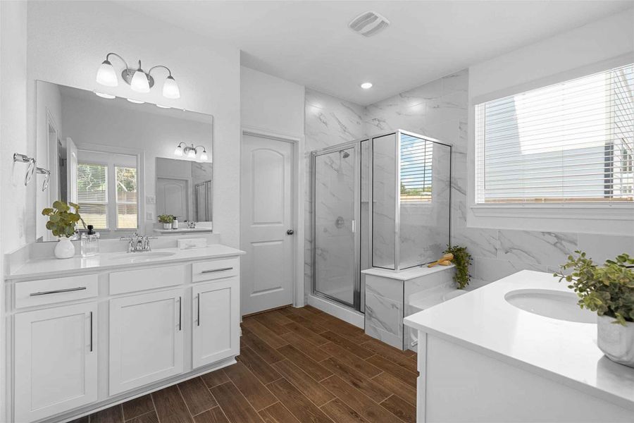 Furnished interior view inside a new home in , Leander (Image 31).