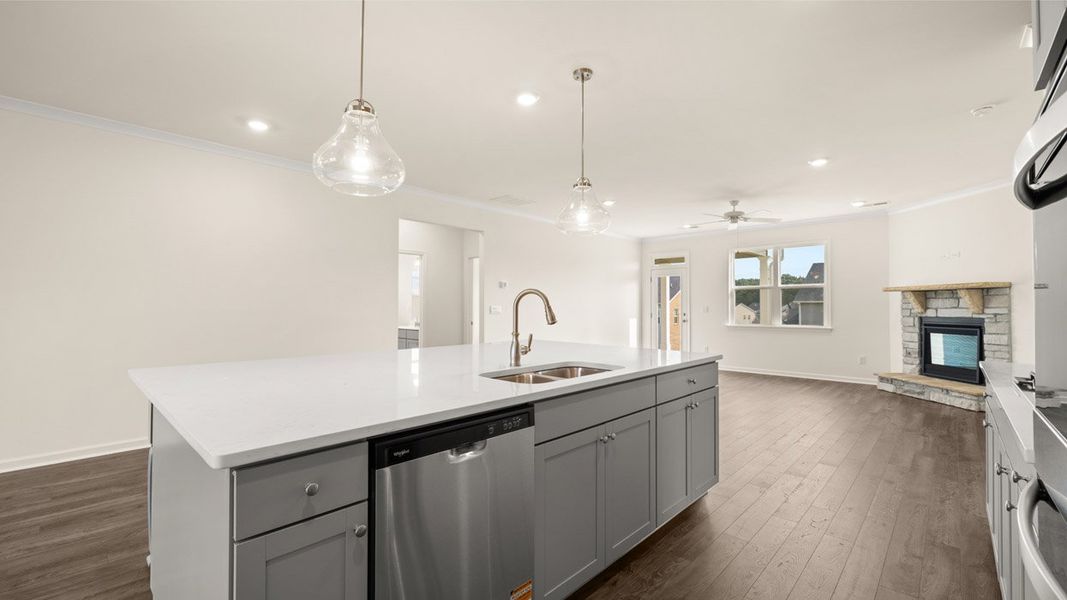 Representative furnished interior of a home built from the Marlene by D.R. Horton in The Gates at Pates Creek, Hampton (Image 9).