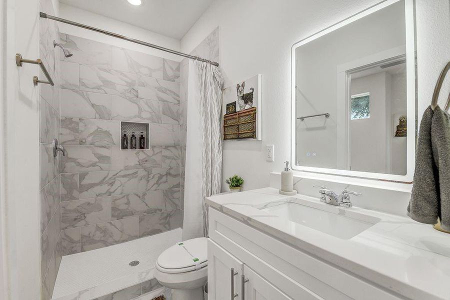 Furnished interior view inside a new home in , Houston (Image 16).