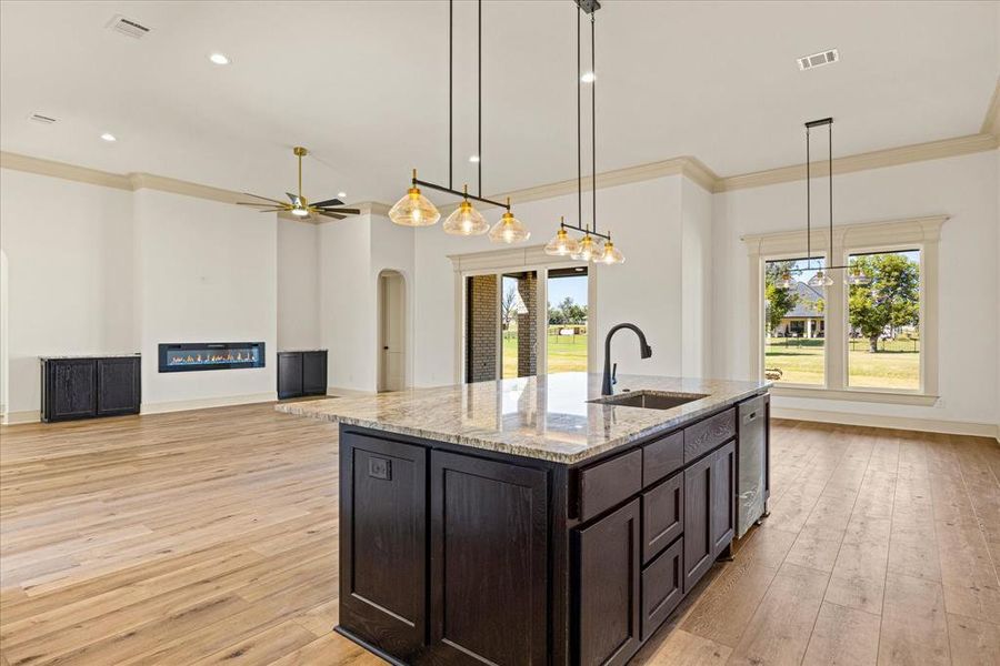 Furnished interior view inside a new home in Pecan Plantation, Granbury (Image 12).