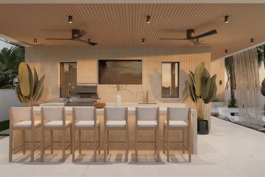 Exterior details and patio area of a home in , Sarasota (Image 4).