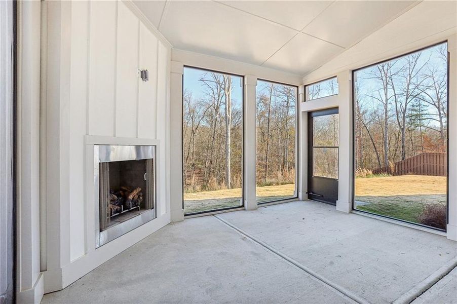 Exterior details and patio area of a home in Ponderosa Farms Reserve, Gainesville (Image 4).
