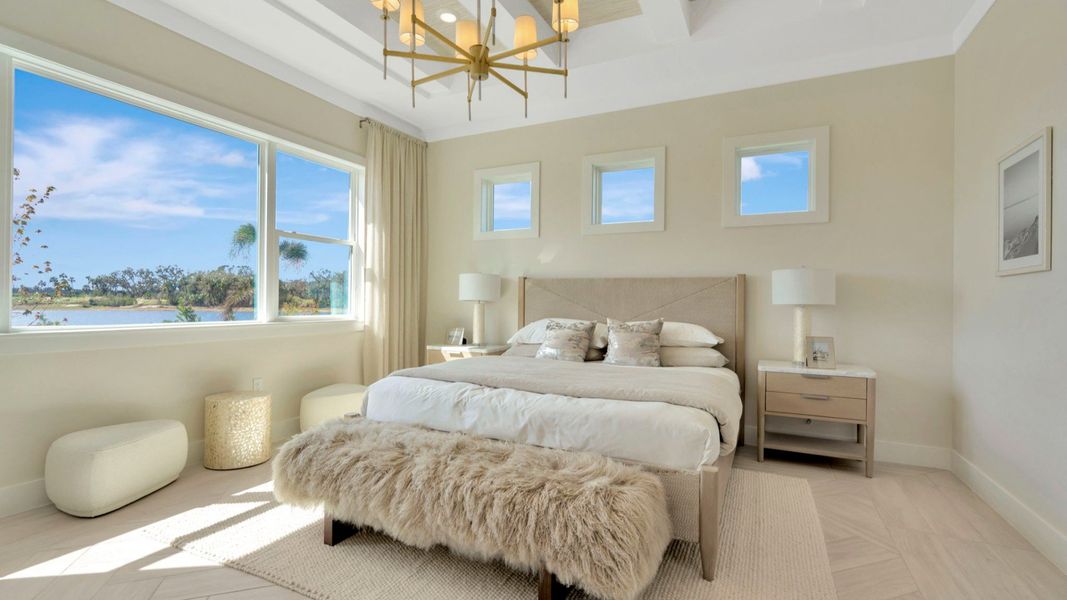 The Primary Bedroom of another Grand Sabal Model which is available at Serengeti.