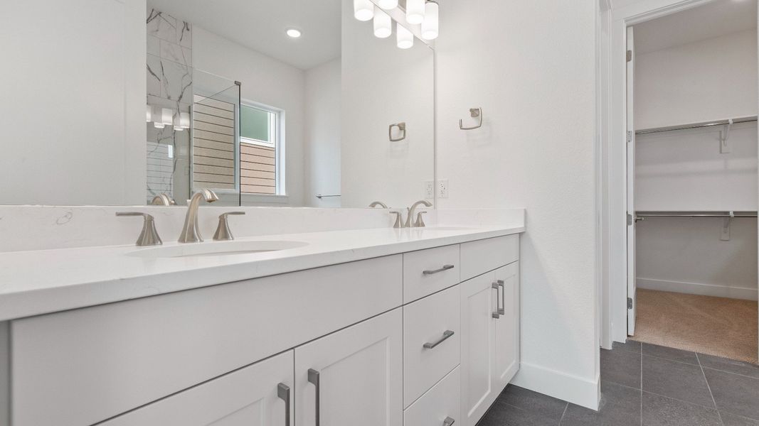 Furnished interior view inside a new home in Dillon Pointe - Journey, Broomfield (Image 20).