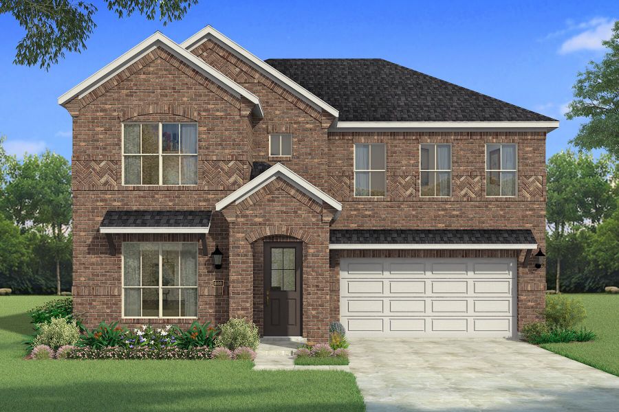 Representative exterior photo of a completed home built from the Isabela by Mattamy Homes in Sutton Fields, Celina, TX (Image 2).