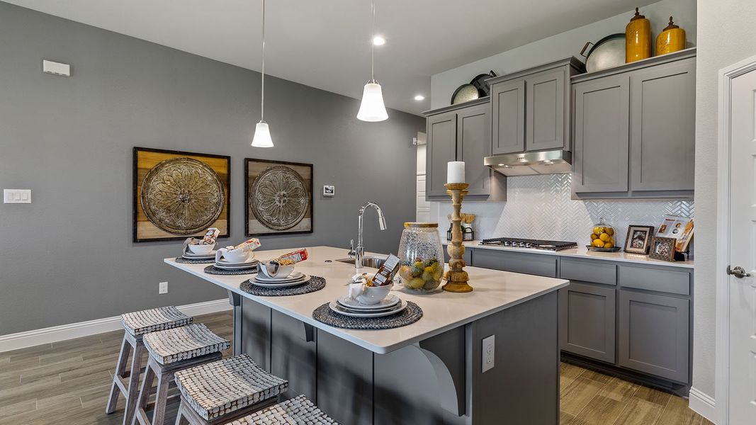 Furnished interior view inside a new home in Eagle Creek, Denton (Image 9). Furnished interior view inside a new home in Eagle Creek, Denton (Image 9).