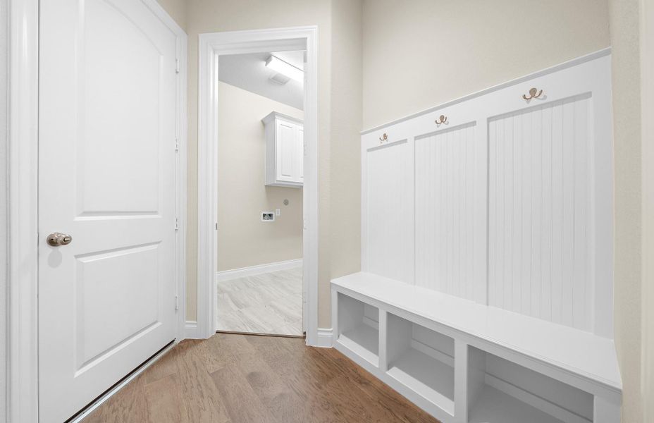 Spacious, unfurnished interior of a new home in The Woodlands Hills 65′, Willis (Image 42).
