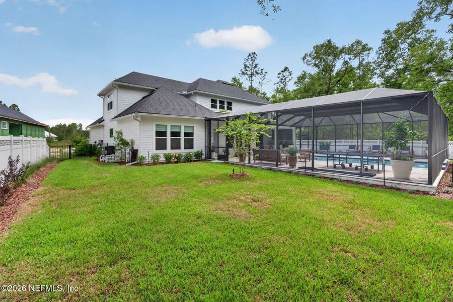 Exterior details and patio area of a home in SilverLeaf, St. Augustine (Image 31).