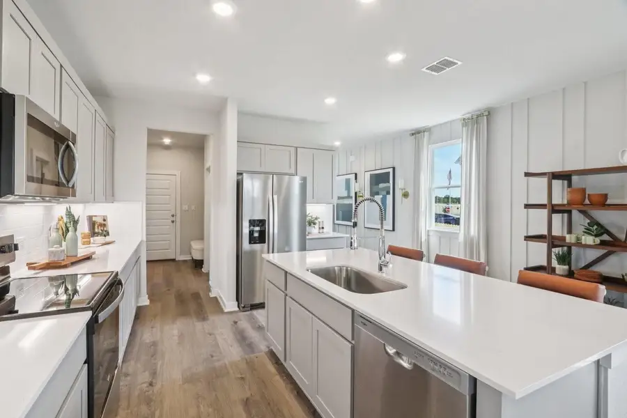 Furnished interior view inside a new home in Jennings Place, Georgetown (Image 3). Furnished interior view inside a new home in Jennings Place, Georgetown (Image 3).