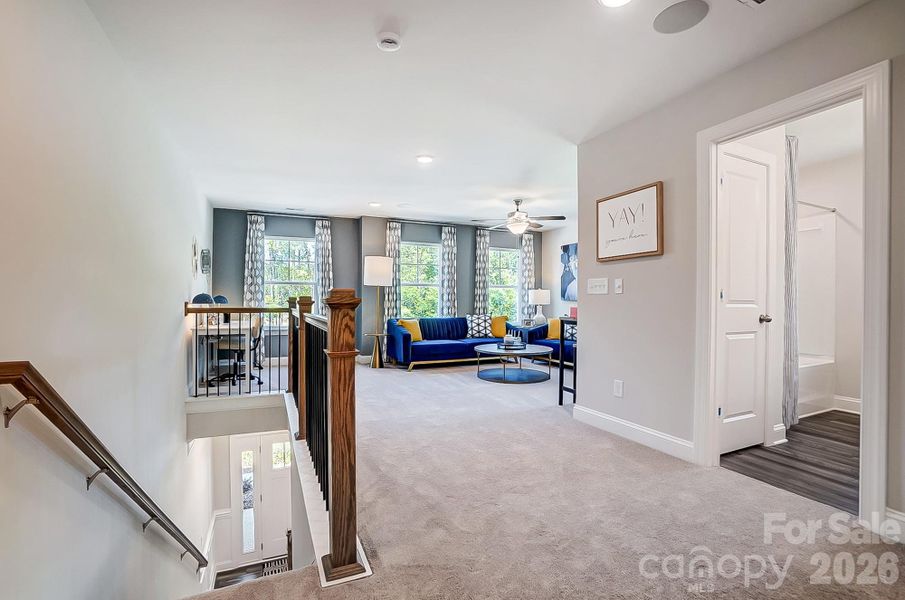 Loft and upstairs bath