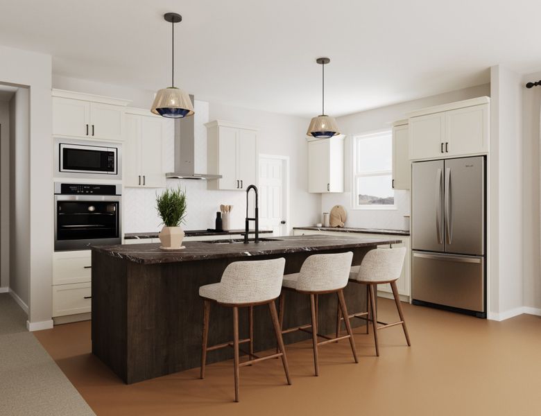 Furnished interior view inside a new home in Montana Vista - Summit: Summit, Buckeye (Image 19).