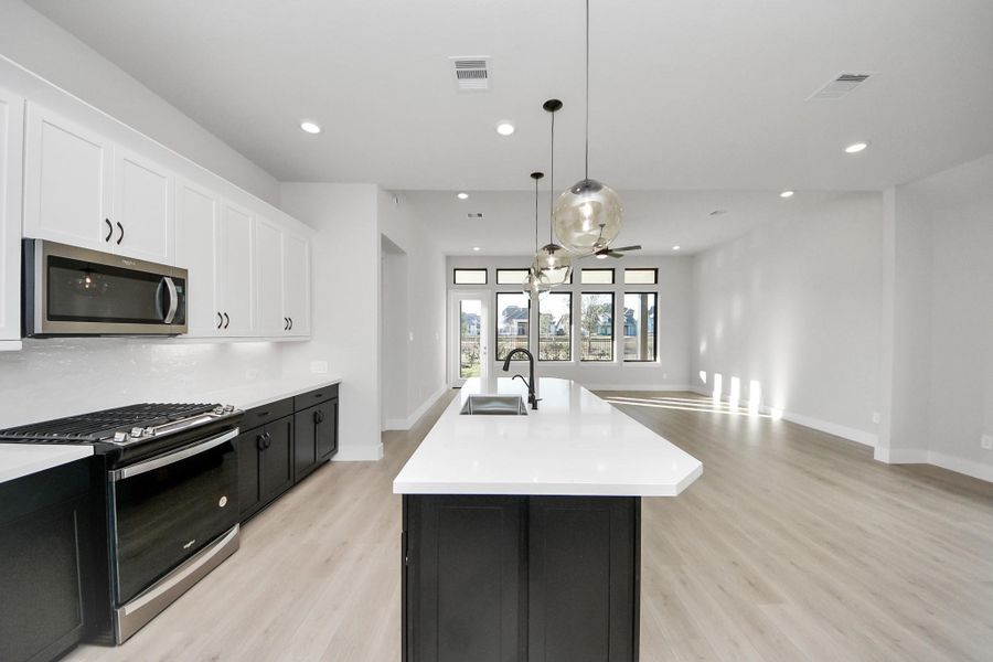 Furnished interior view inside a new home in Elyson, Katy (Image 13).