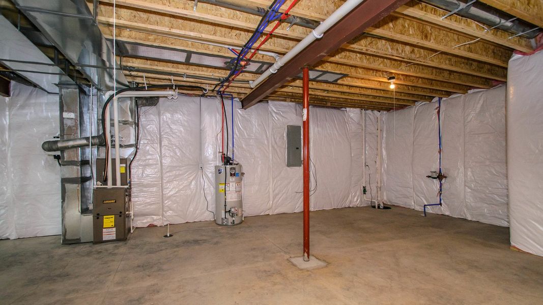 Construction in progress for homes built from the The Abington by Norfolk Homes in Valleys, Jackson, MI (Image 87).