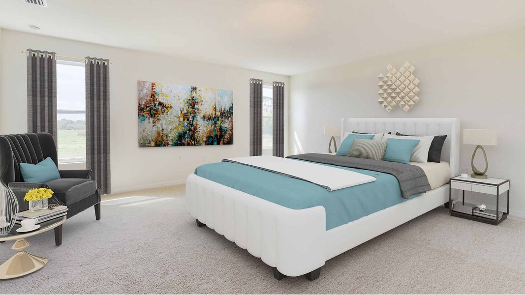 Furnished interior view inside a new home in Angeline, Land O' Lakes (Image 11).