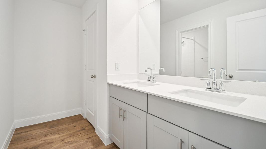 Furnished interior view inside a new home in Railhead, Cedar Creek (Image 7).