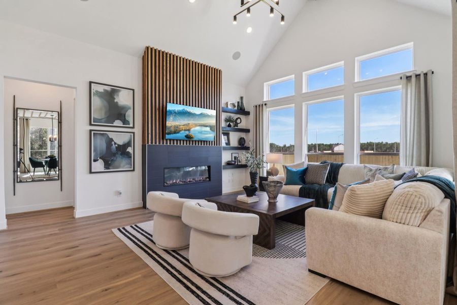 Furnished interior view inside a new home in Audubon, Magnolia (Image 7). Furnished interior view inside a new home in Audubon, Magnolia (Image 7).