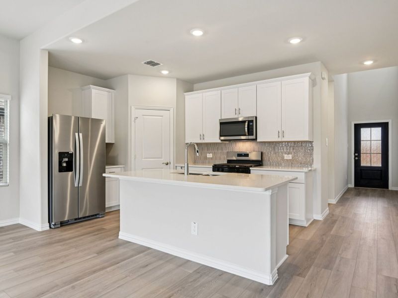 Furnished interior view inside a new home in Parks at Foster Crossing - Signature Series, Anna (Image 6). Furnished interior view inside a new home in Parks at Foster Crossing - Signature Series, Anna (Image 6).