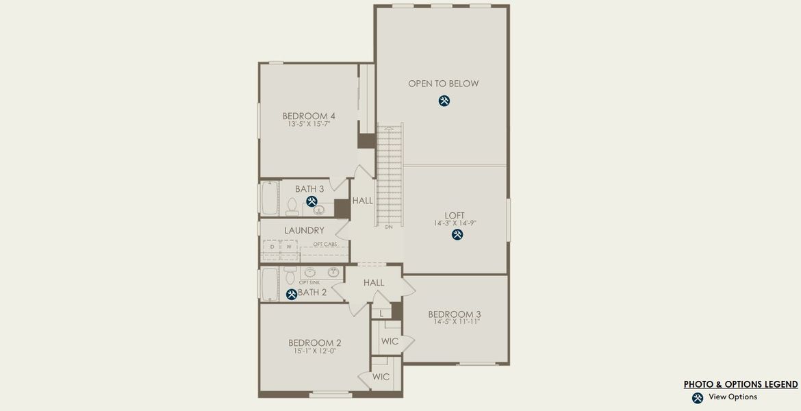 2D floor plan layout of this home in Upper Canyon, Phoenix, AZ (Image 5).
