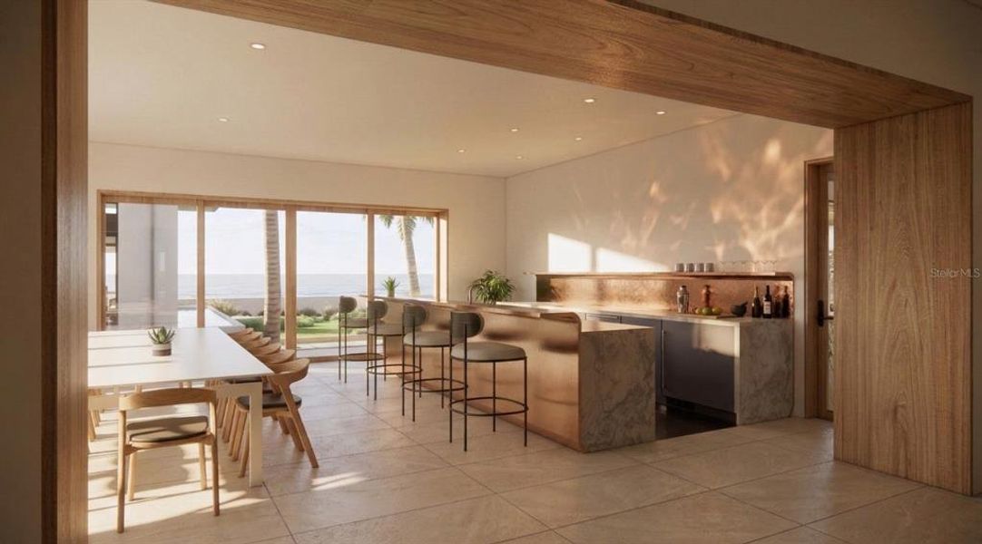 Furnished interior view inside a new home in , Longboat Key (Image 18).