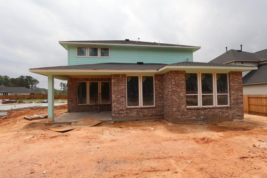 In-progress construction of a new home in Clopton Farms, Montgomery, TX (Image 6).