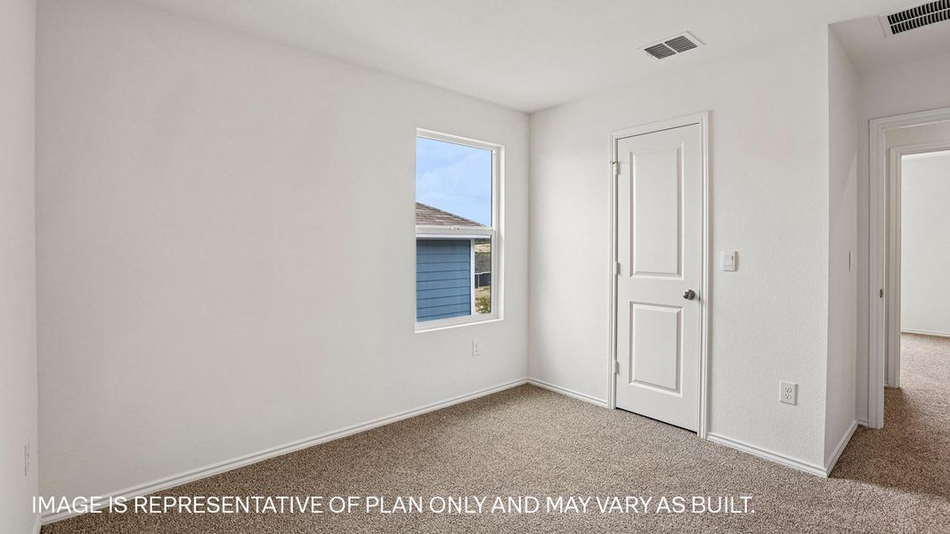 Representative unfurnished interior of a home built from the The Mitchell by D.R. Horton in Talavera, Kyle (Image 38).
