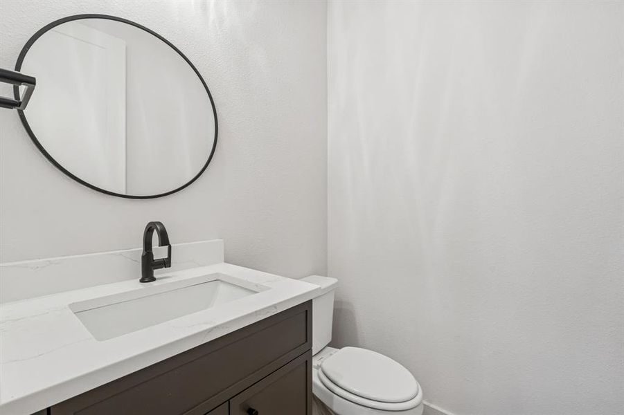 Half bath on first floor.