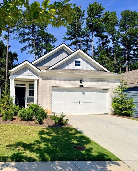 Front exterior of a new home in , Acworth, GA, highlighting curb appeal (Image 25).
