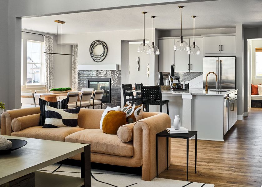 Furnished interior view inside a new home in Macanta, Castle Rock (Image 8).