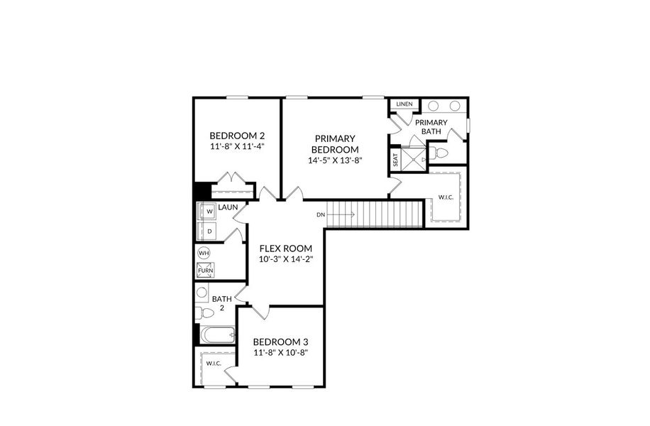 2D floor plan layout for the The Fenton by Stanley Martin Homes in River Oaks, Locust Grove, GA (Image 6). 2D floor plan layout for the The Fenton by Stanley Martin Homes in River Oaks, Locust Grove, GA (Image 6).