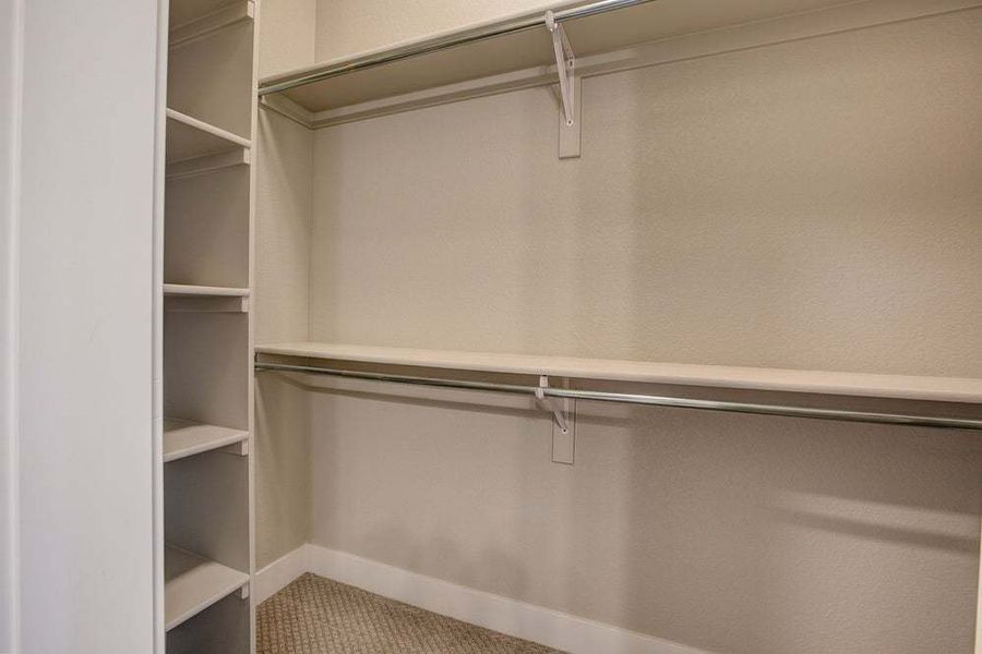 2nd Bedroom Closet - Not Actual Home - Finishes May Vary