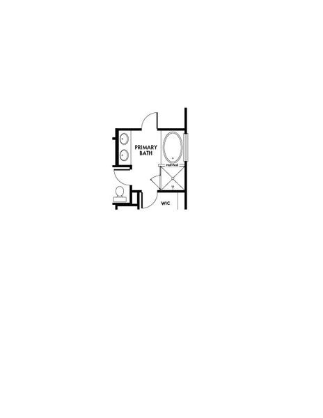 2D floor plan layout for the Oak by Impression Homes in Churchill, Anna, TX (Image 13).