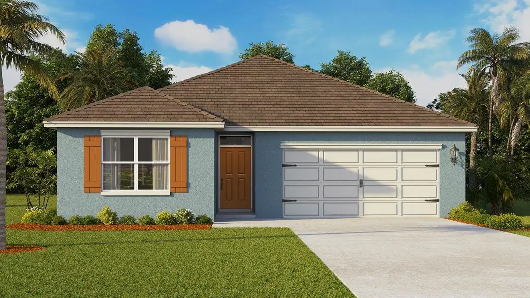 Front exterior of a new home in Hamilton Bluff, Lake Hamilton, FL, highlighting curb appeal (Image 2). Front exterior of a new home in Hamilton Bluff, Lake Hamilton, FL, highlighting curb appeal (Image 2).
