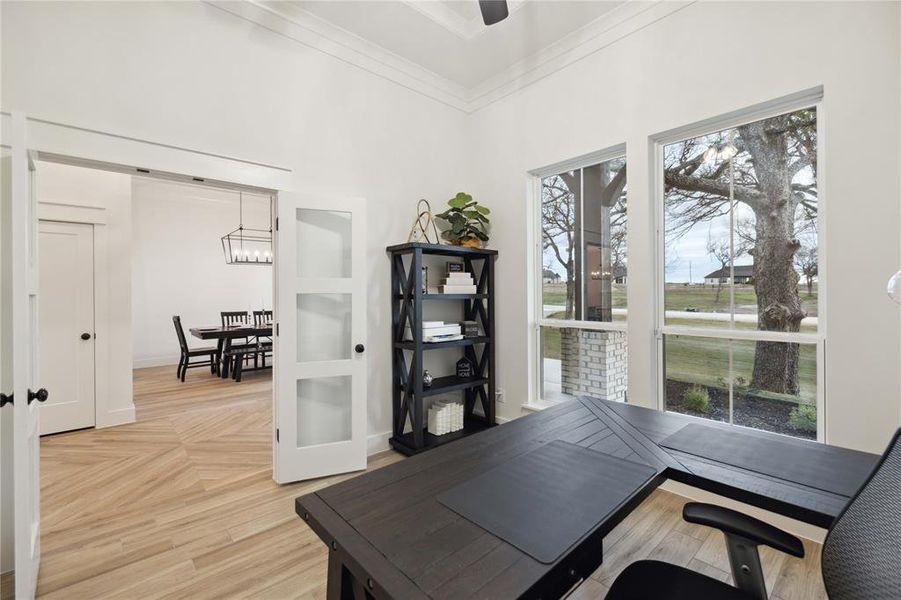 Furnished interior view inside a new home in Vintage Oaks, Weatherford (Image 6).